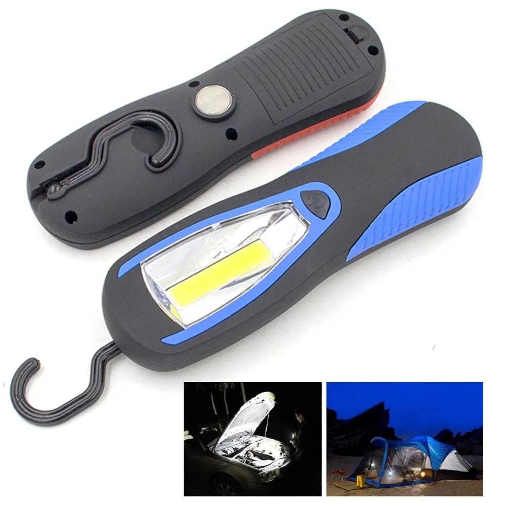1 LED COB Hanging Hook Light Camping Tent Work Magnetic Emergency Adjustable