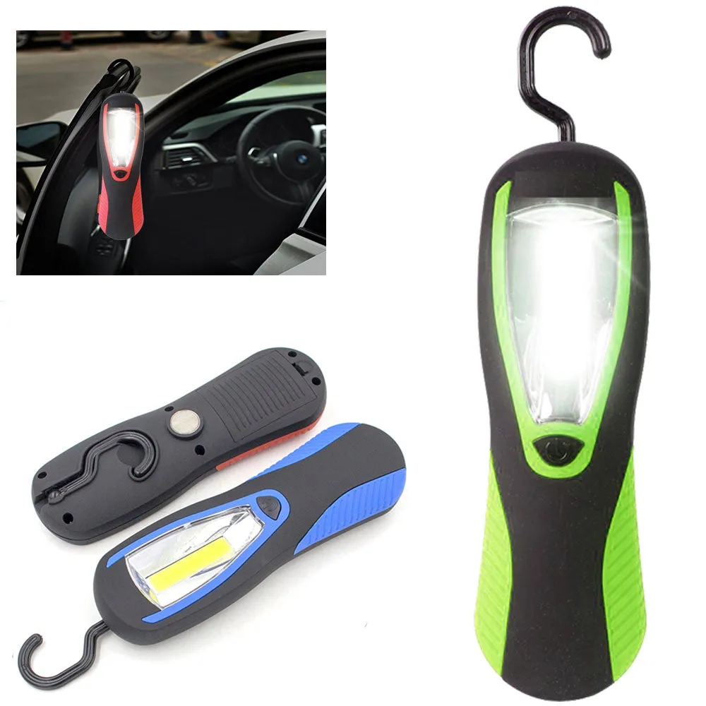 1 LED COB Hanging Hook Light Camping Tent Work Magnetic Emergency Adjustable