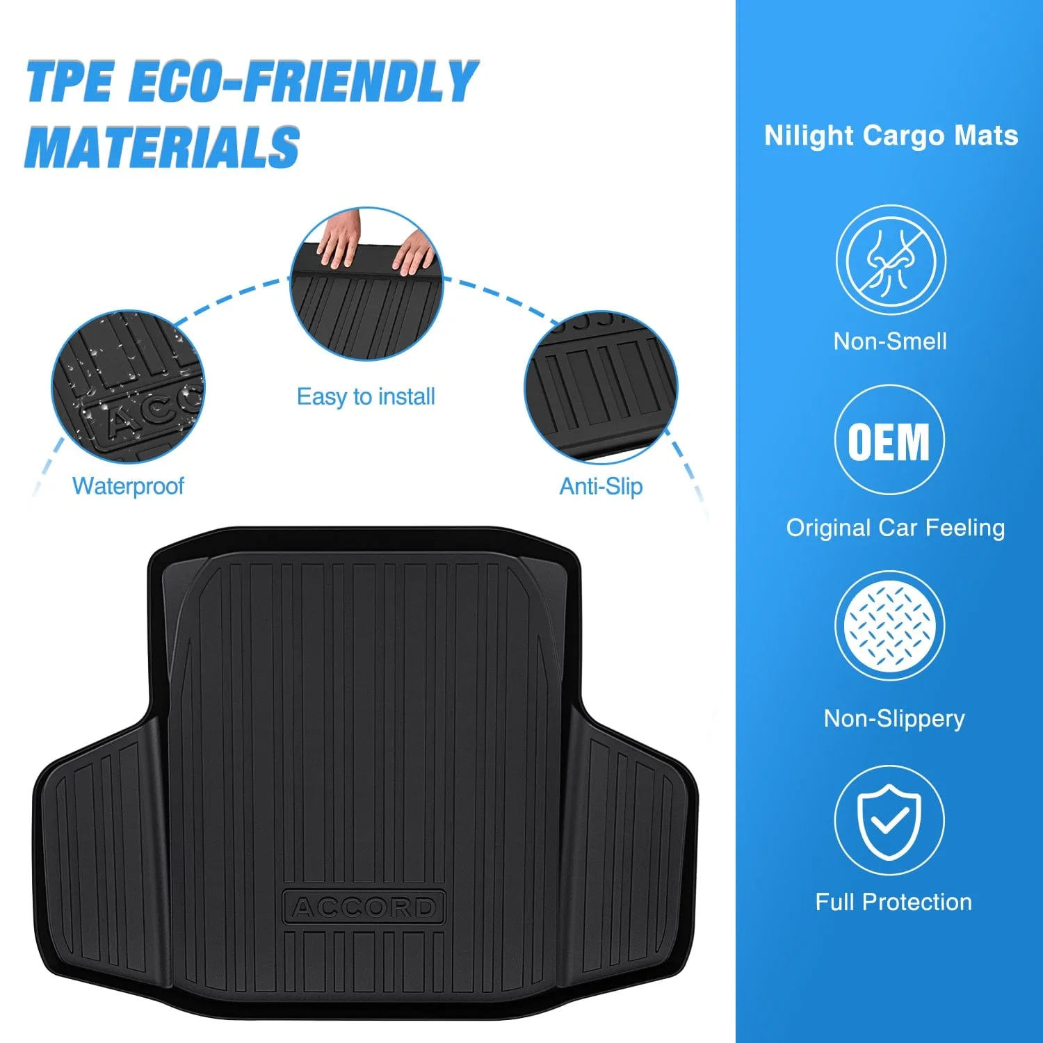 2023 2024 2025 Honda Accord Sedan (Include Hybrid) Cargo Mats