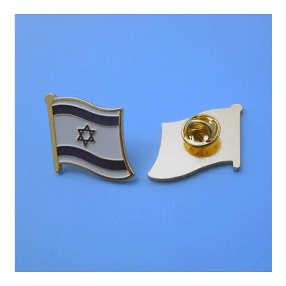 3 Israel Flag Lapel Pin Jew Support Patriotic Tie Tack Hat Jewish Enamel Badge