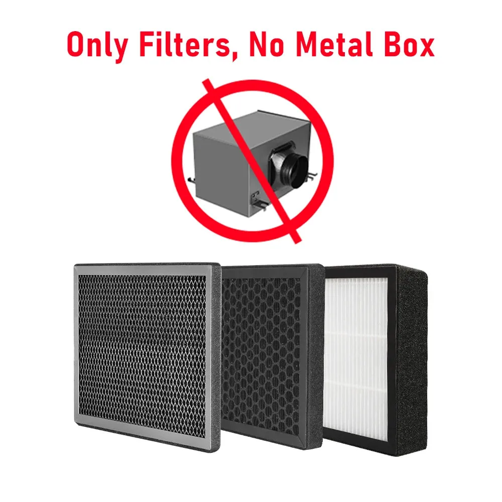 6 Inch Carbon Filter Purification Box | Triple Layered