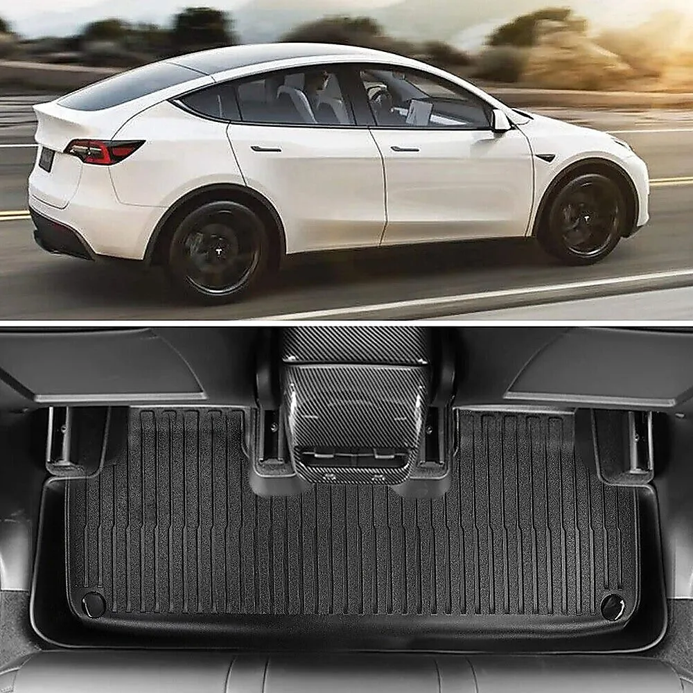 6 piece Tesla Model Y Floor Mats for Front and Rear | Trunk Front Passenger and Driver Side