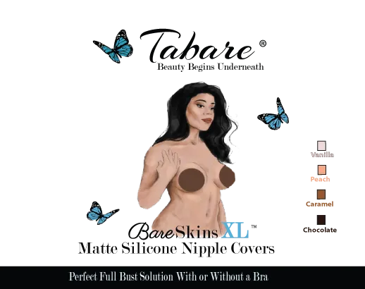 Bare Skins XL Matte Silicone Nipple Covers