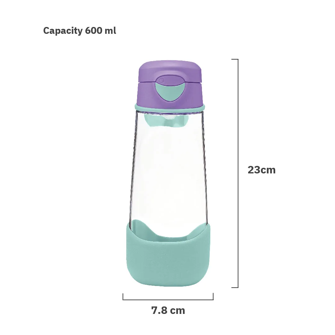 b.box Tritan Sport Spout Drink Bottle 600ml Lilac Pop Purple