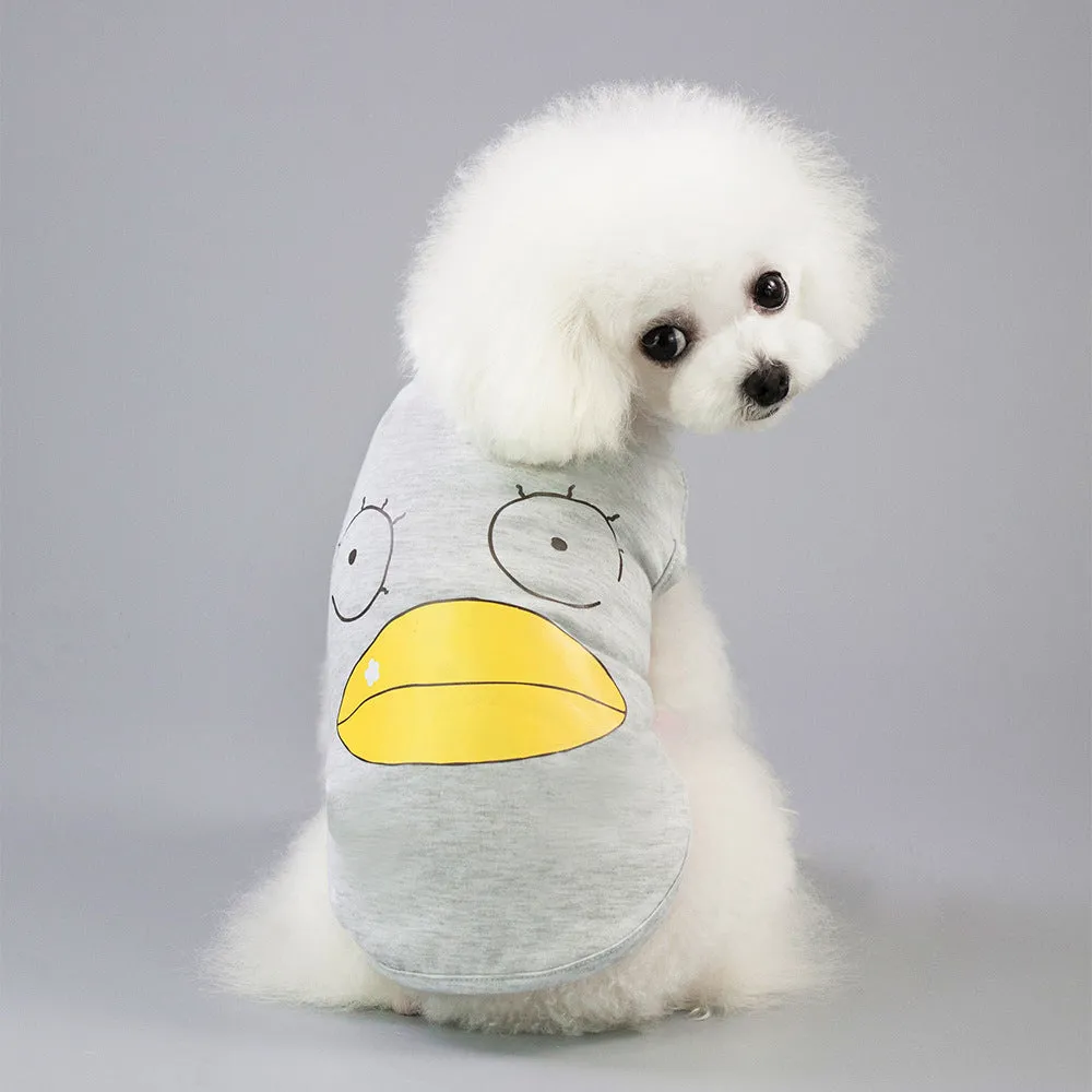 Big-billed duck vest summer small dog pet clothing