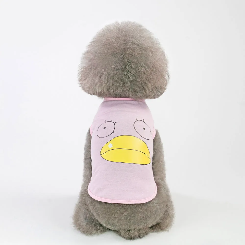 Big-billed duck vest summer small dog pet clothing