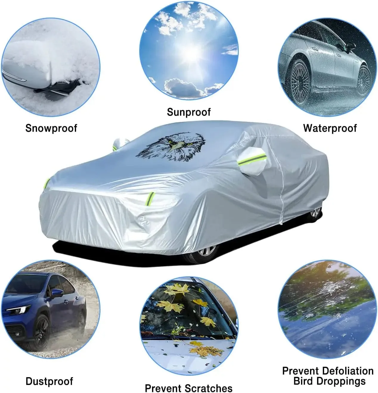 Car Cover UV Protection Length 186 to 193 inch