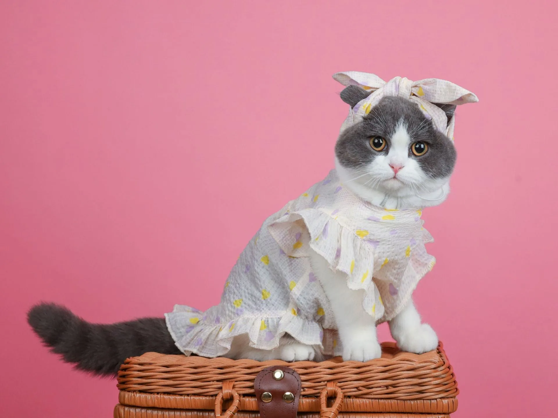 Cat Clothes Summer Light, Thin and Cute Breathable Dress Pet Clothing