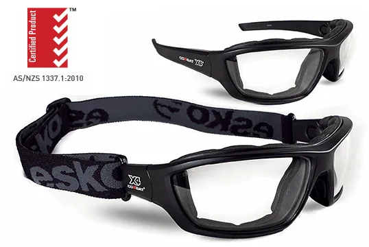Combat X4 Safety Glasses, Meets USA Military Ballistic Eyewear Standard.