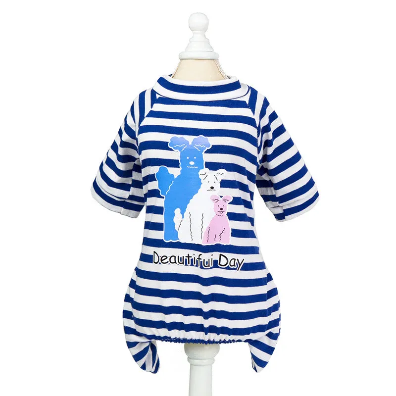 Cute Three Brothers Pet Clothes in Summer