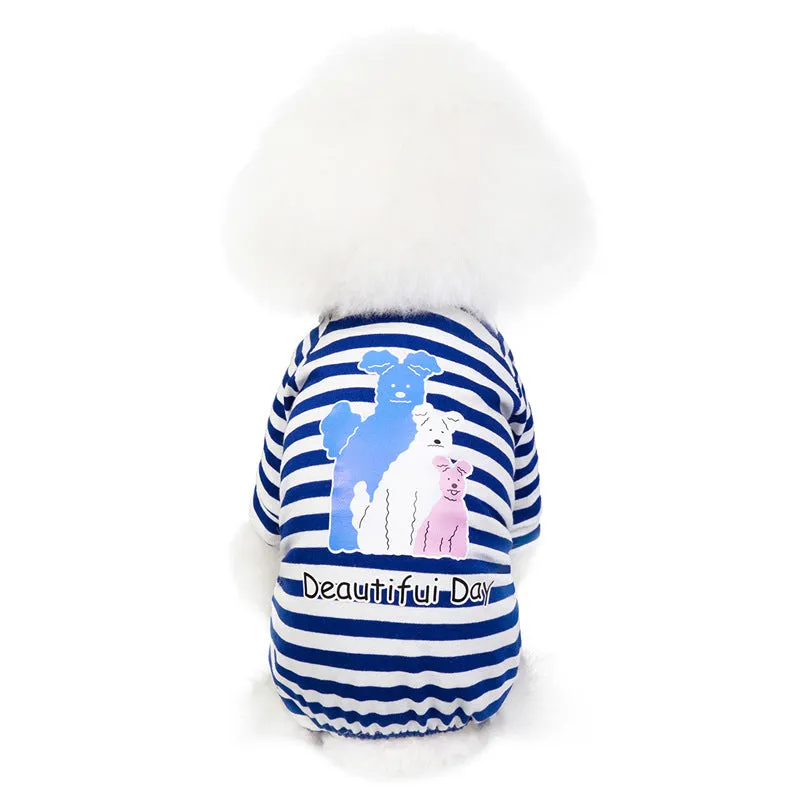 Cute Three Brothers Pet Clothes in Summer