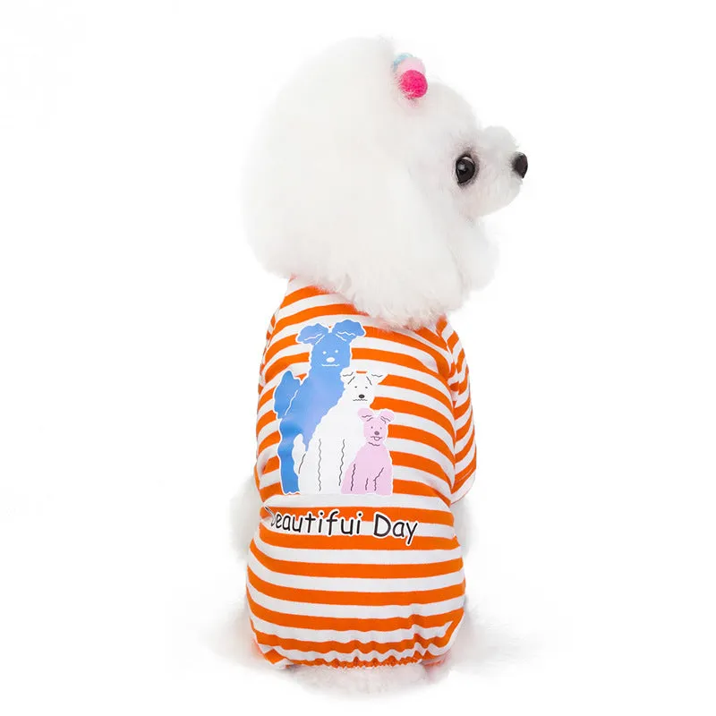Cute Three Brothers Pet Clothes in Summer