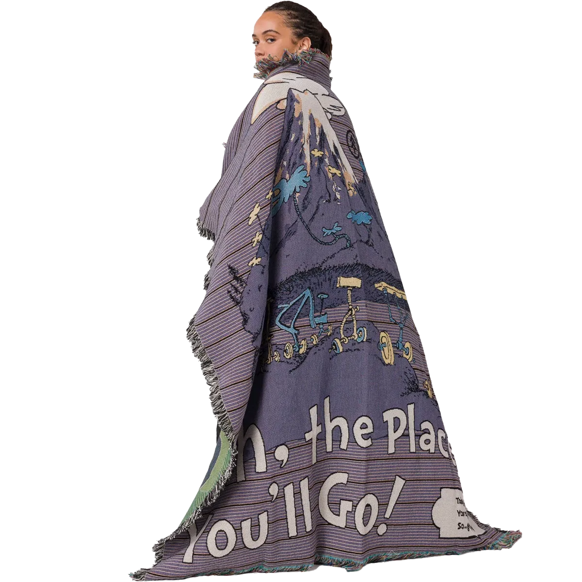 Dr. Seuss x Parks Project Striped Woven Blanket