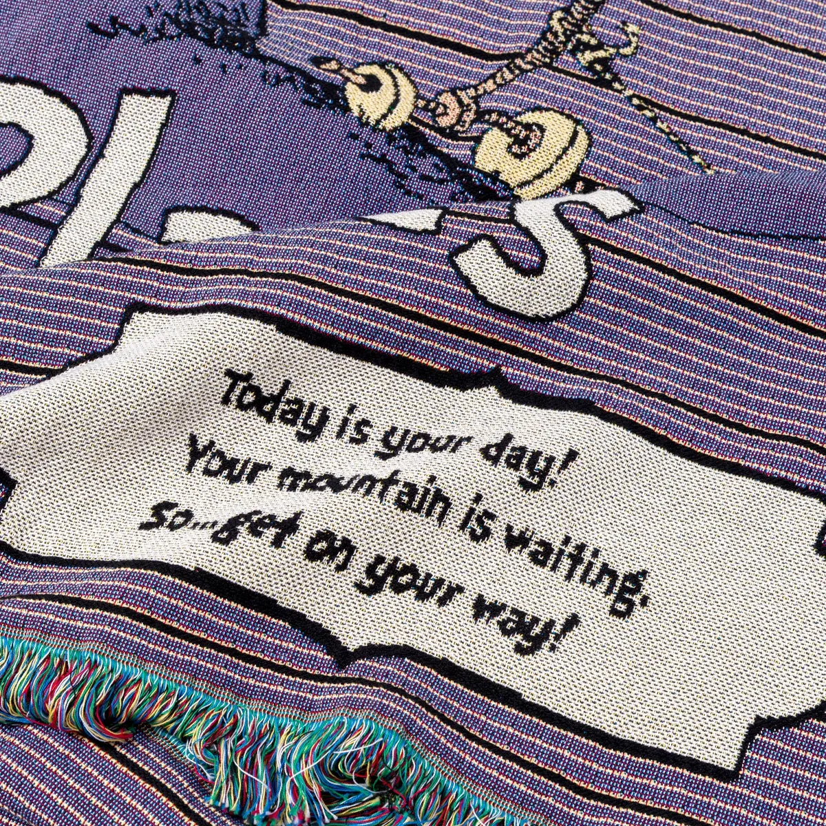 Dr. Seuss x Parks Project Striped Woven Blanket