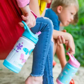 EcoVessel Frost Kids Triple Insulated Bottle with Straw 355ml