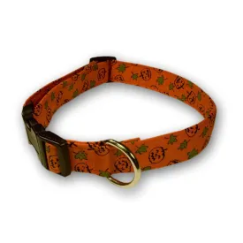 Elmo's Closet Jack O'Lanterns & Leaves Dog Collar