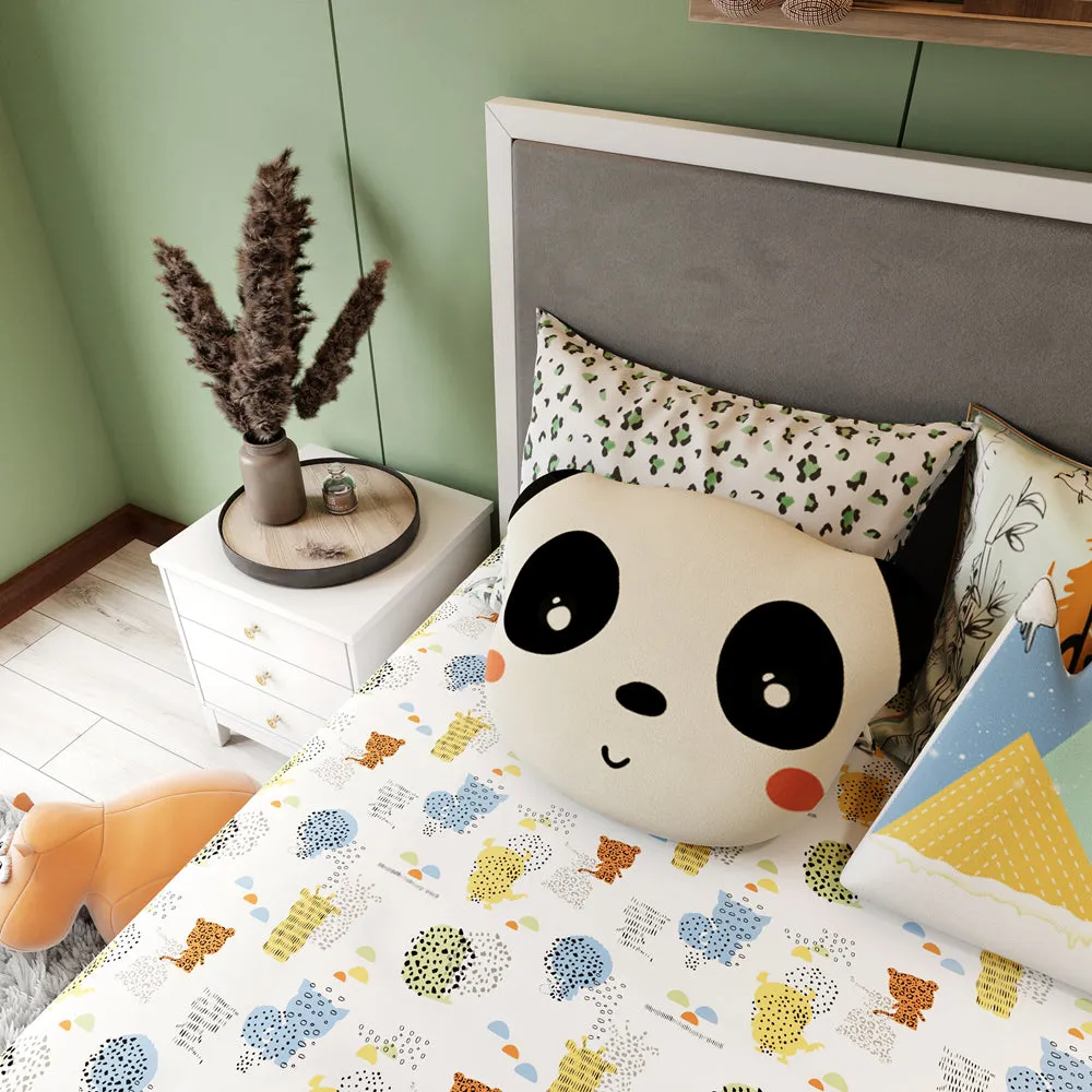 Fancy Fluff Kids Bedsheet Set – Animal Planet- Single/Double