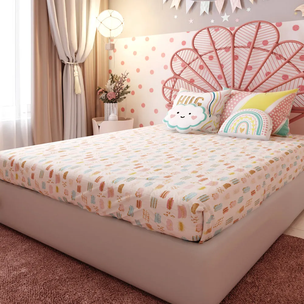 Fancy Fluff Kids Bedsheet Set – Boho Vibes - Single/Double