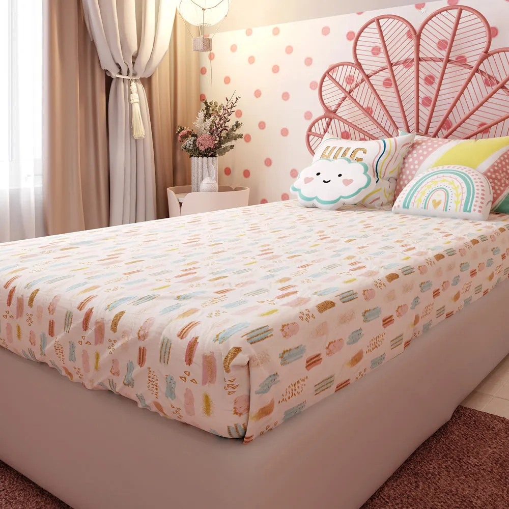 Fancy Fluff Kids Bedsheet Set – Boho Vibes - Single/Double