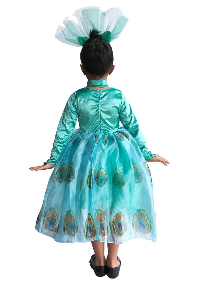 Fancy Peacock Costume Halloween Dress Up for Baby, Toddler, Little Girls