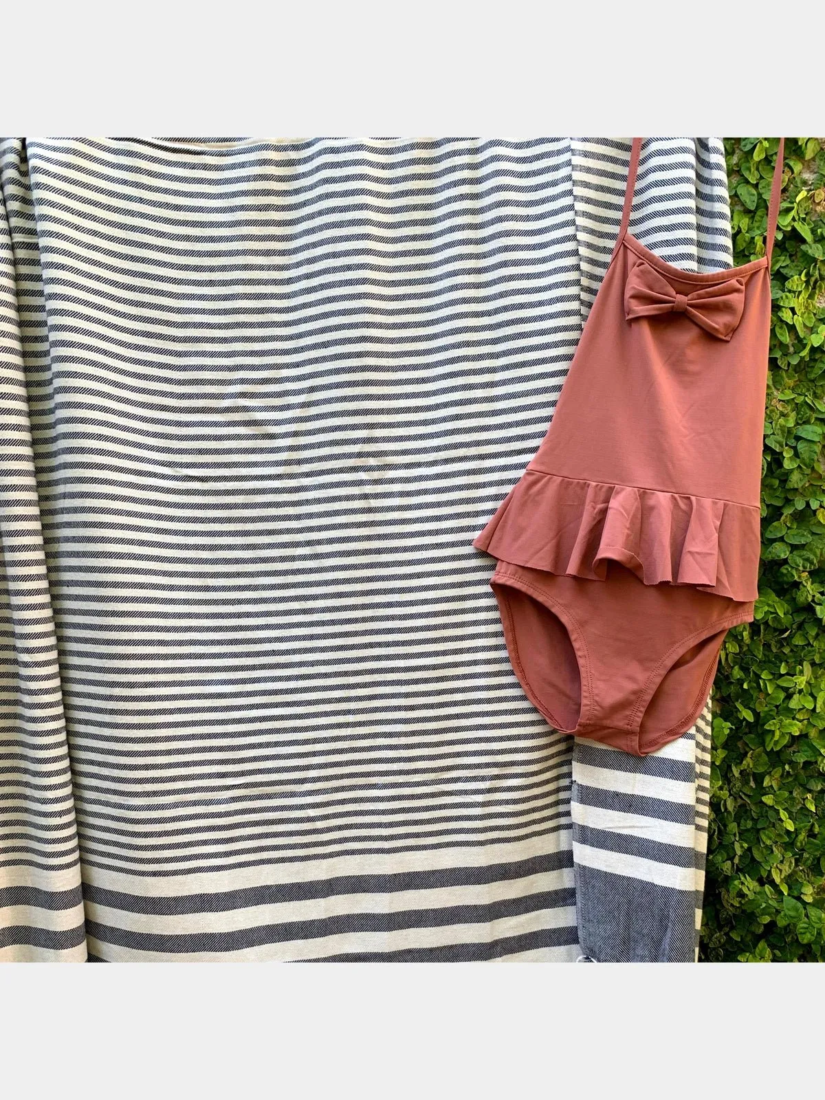 Fethiye Striped Blanket Throw - Blue