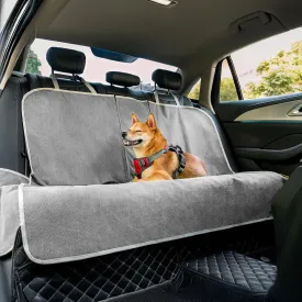 FUNNY FUZZY Dog Car Seat Cover for Back Seat, Waterproof, Scratchproof Car Seat Protector for Dogs Nonslip, Dog Back Seat Covers for Cars, Trucks and SUVs, Back Seat(18.1''W x 53''L22" H)