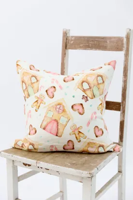 Gingerbread Dreams Linen Cushion Cover
