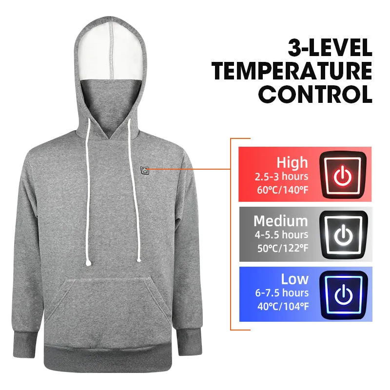 Heated Hoodie - Carbon Fiber Heating Elements for Maximum Comfort