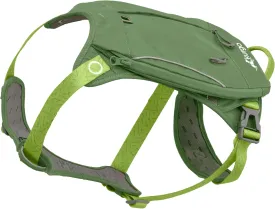 Kurgo Cascade Harness, Hiking Backpack for Dogs, Pet Harness with Backpack for Camping with a Dog (Green, Extra Large)