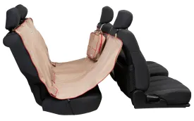 Kurgo Heather Hammock Dog Seat Cover, One Size, Heather Nutmeg