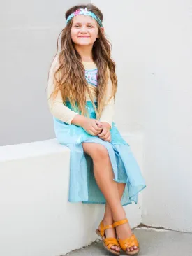 Magical Mermaid Costume Deluxe Girls or Toddler Halloween Dress Up