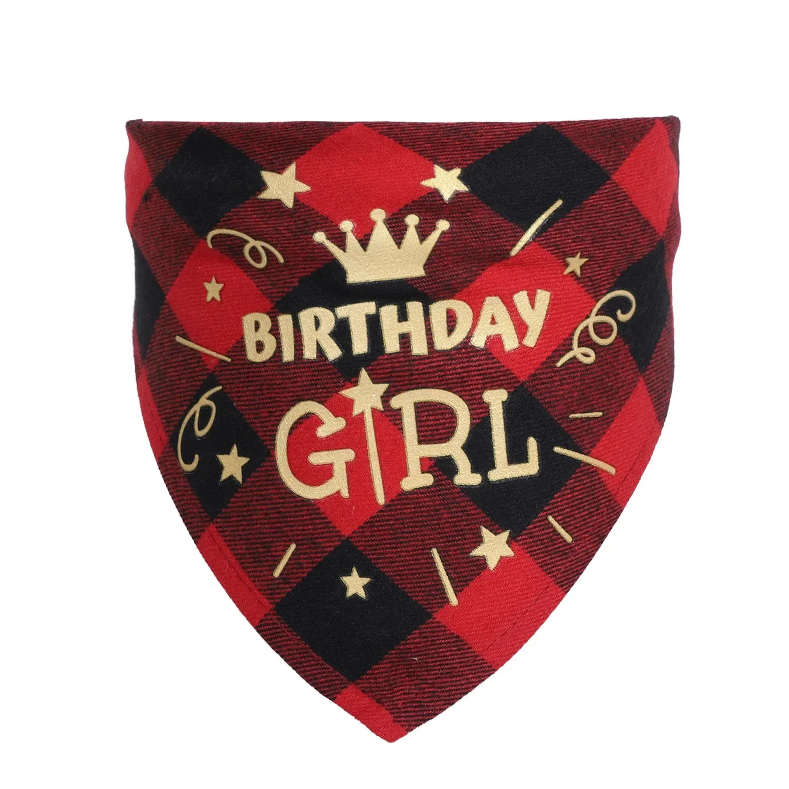NONOR Cotton Pet Bandanas - Birthday Triangular Scarf Collar for Dogs and Cats