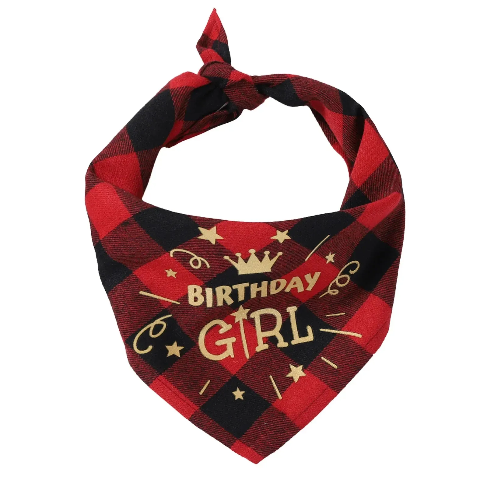 NONOR Cotton Pet Bandanas - Birthday Triangular Scarf Collar for Dogs and Cats