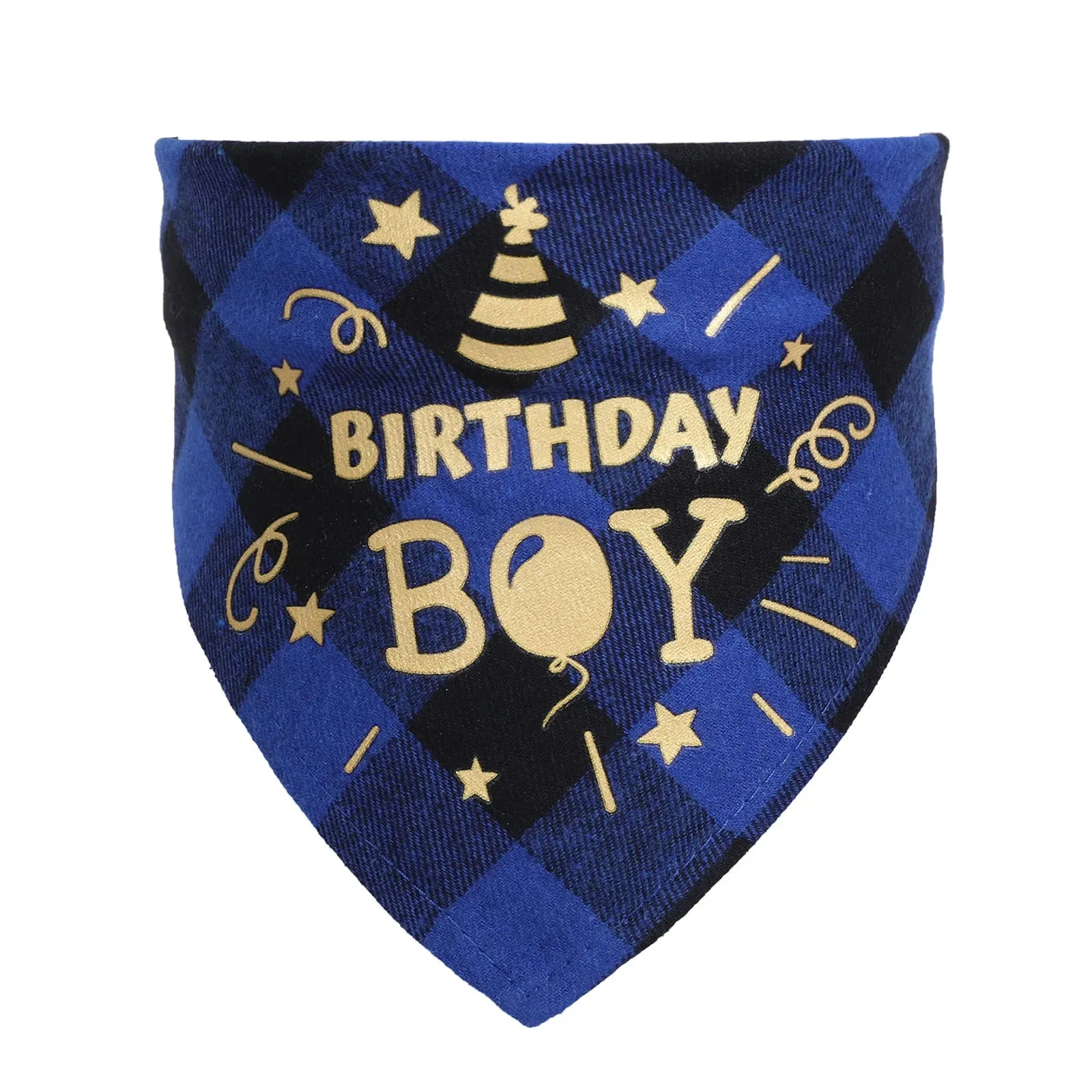 NONOR Cotton Pet Bandanas - Birthday Triangular Scarf Collar for Dogs and Cats