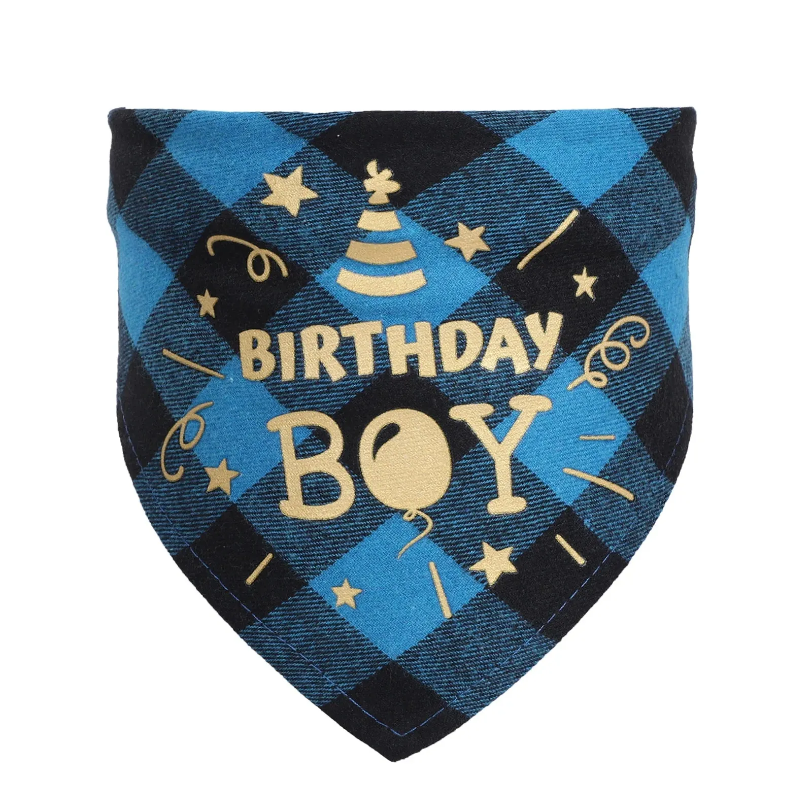 NONOR Cotton Pet Bandanas - Birthday Triangular Scarf Collar for Dogs and Cats