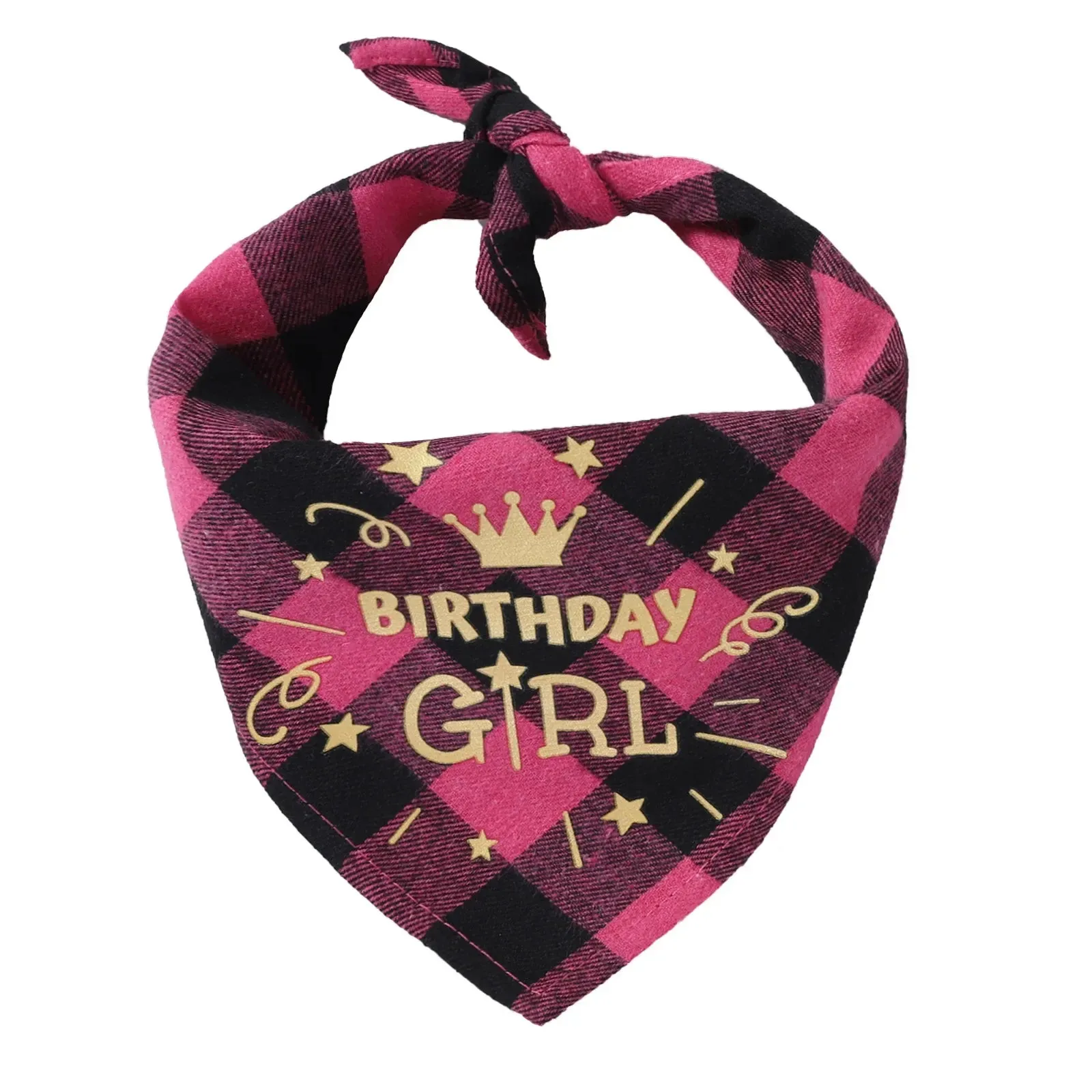 NONOR Cotton Pet Bandanas - Birthday Triangular Scarf Collar for Dogs and Cats