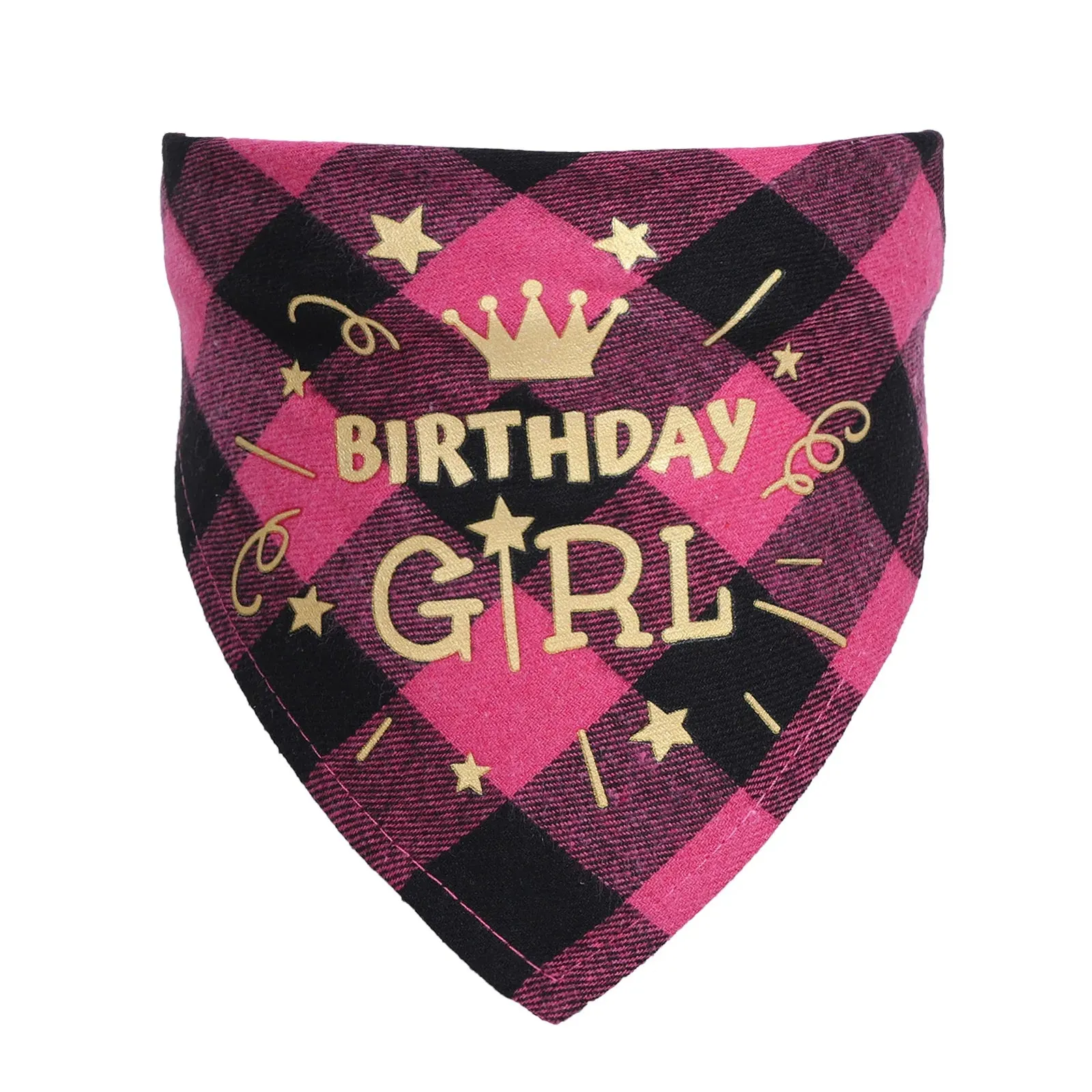 NONOR Cotton Pet Bandanas - Birthday Triangular Scarf Collar for Dogs and Cats