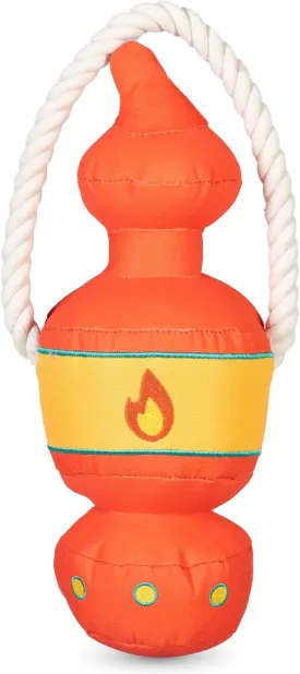 Orvis Dog Bark After Dark Lantern Tug Toy for Dogs | Durable Squeaky Dog Tug Toy - Extra Durable with Double Stitching, Mesh Lining, Squeaker and Rope Handle - Ideal for Medium to Large Breeds