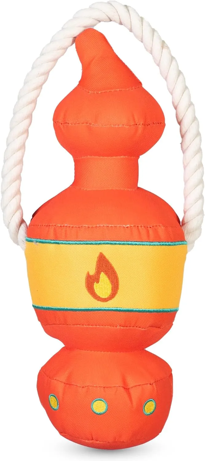 Orvis Dog Bark After Dark Lantern Tug Toy for Dogs | Durable Squeaky Dog Tug Toy - Extra Durable with Double Stitching, Mesh Lining, Squeaker and Rope Handle - Ideal for Medium to Large Breeds