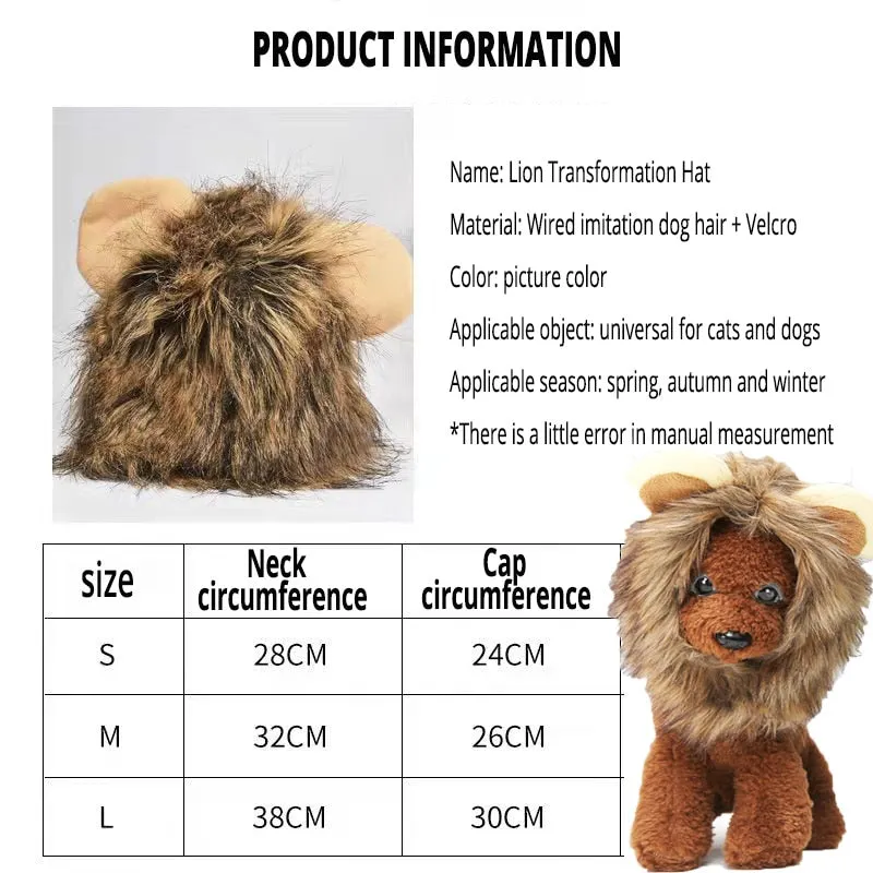 Pat and Pet Emporium | Pet Costumes | Lion Mane Cat Costume