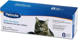 Petmate 24 Pack of Booda Dome Clean Step Cat Box Liners Jumbo, 3 Boxes Each Containing 8 Liners