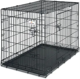 Petmate 38-Inch 2-Door Training Retreats Wire Kennel for Dogs, 70 to 90-Pound