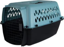 Petmate Fashion Vari Dog Kennel - Portable Crate for Pets 10-20 lbs - Airline-Friendly Pet Carrier - Durable Plastic Shell - For Home and Travel - Made in USA - 24 Inches - Light Blue