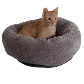 Petmate Jackson Galaxy 80810 18" Gray/Pink Deluxe Donut Cat Bed