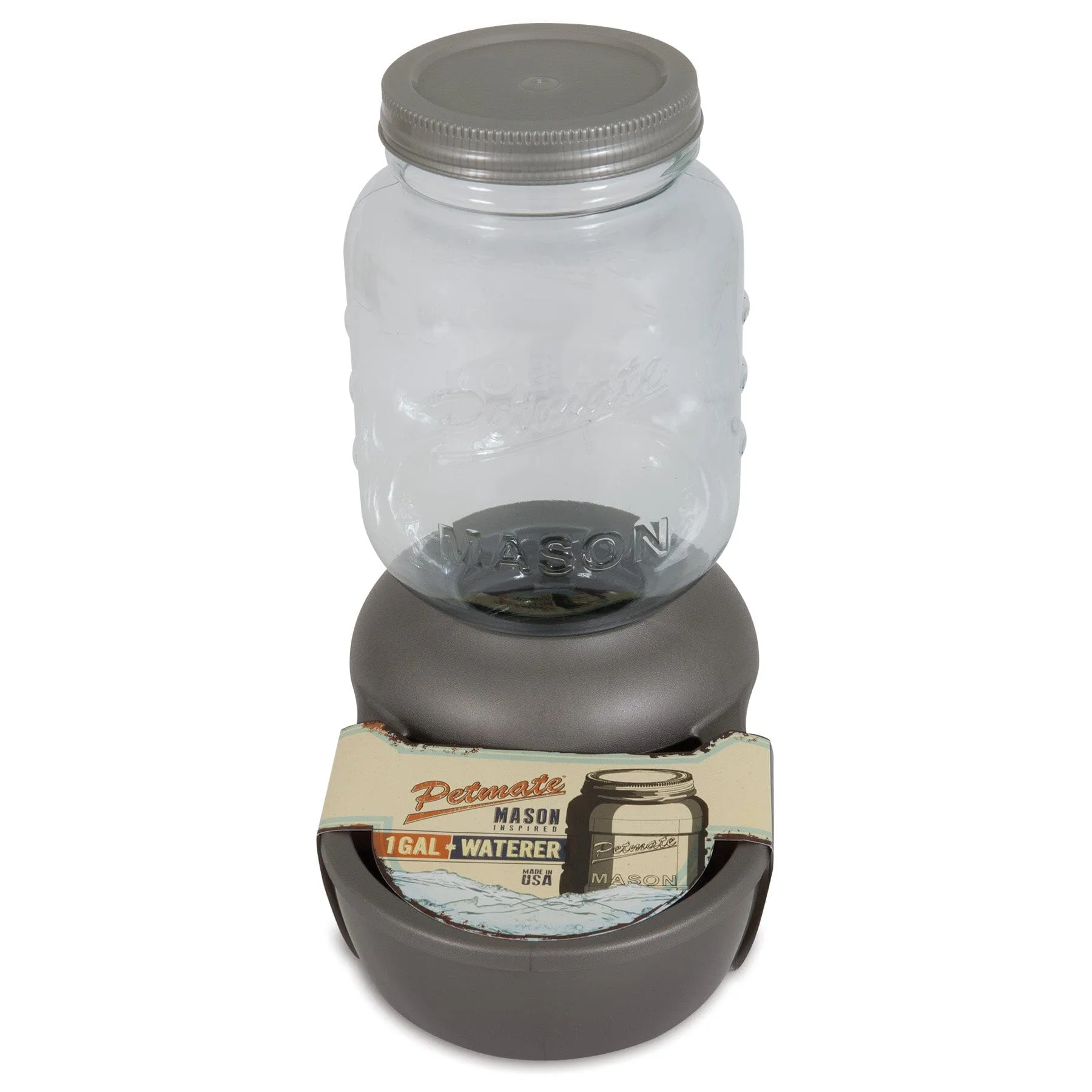 Petmate Mason Gravity Waterer Soda Glass - Small