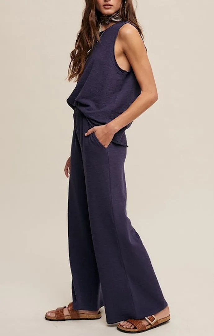 Peyson Navy Lounge Set