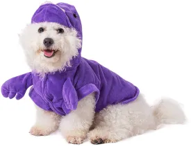 Purple Dinosaur Dog Costumes Halloween Cosplay Pet Costume