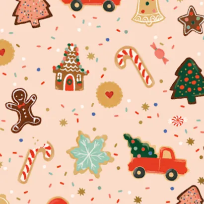 Rifle Paper Co. x TFD Holiday Cookies Lady Dog Bow