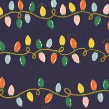Rifle Paper Co. x TFD Holiday Lights Lady Dog Bow