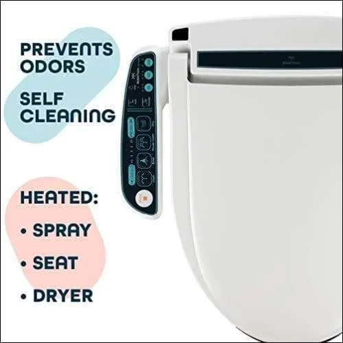 Self-Cleaning Electric Bidet Heated Toilet Seat
